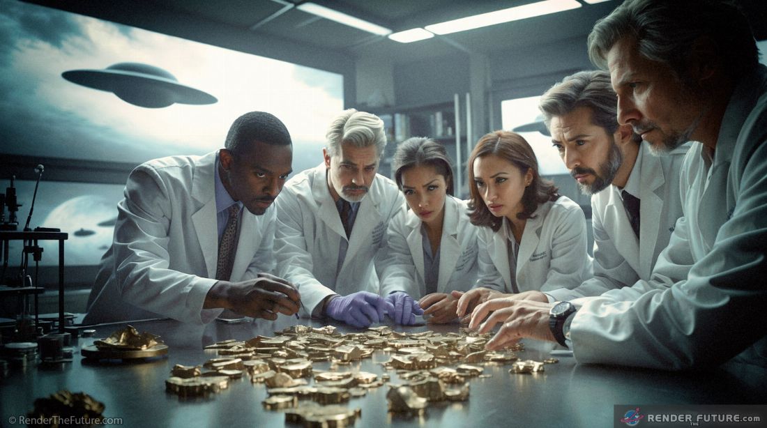 Scientists examine UFO spaceship metallic fragments with impossible isotopic ratios