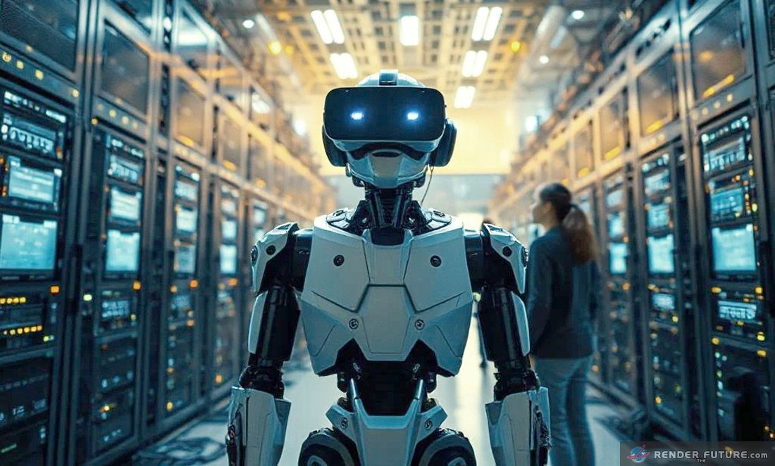 Virtual reality and augmented reality complex server networks generate stunning visuals