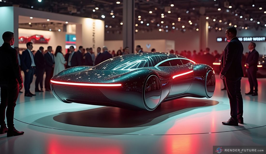 antigravity engine allows the demo car float removing roads and tires maglev highways at 300 plus mph