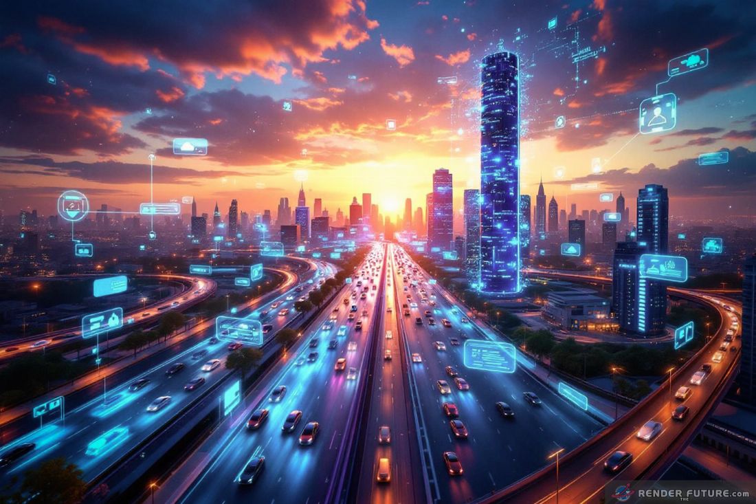 vehicles engaged in constant data exchange sharing traffic data proximities future routes and weather conditions