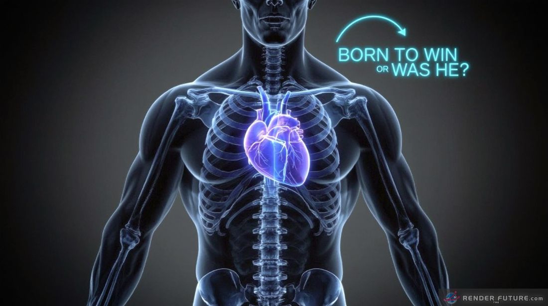 a ripped athletes x ray revealing biomechanical cheats