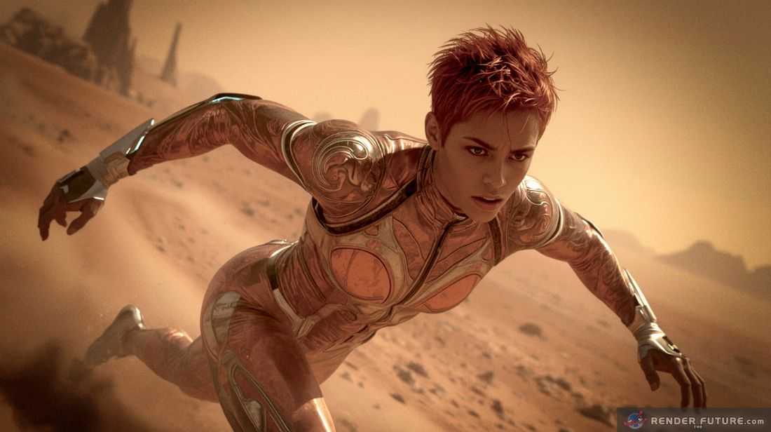 mars born athlete competing in a low gravity olympics