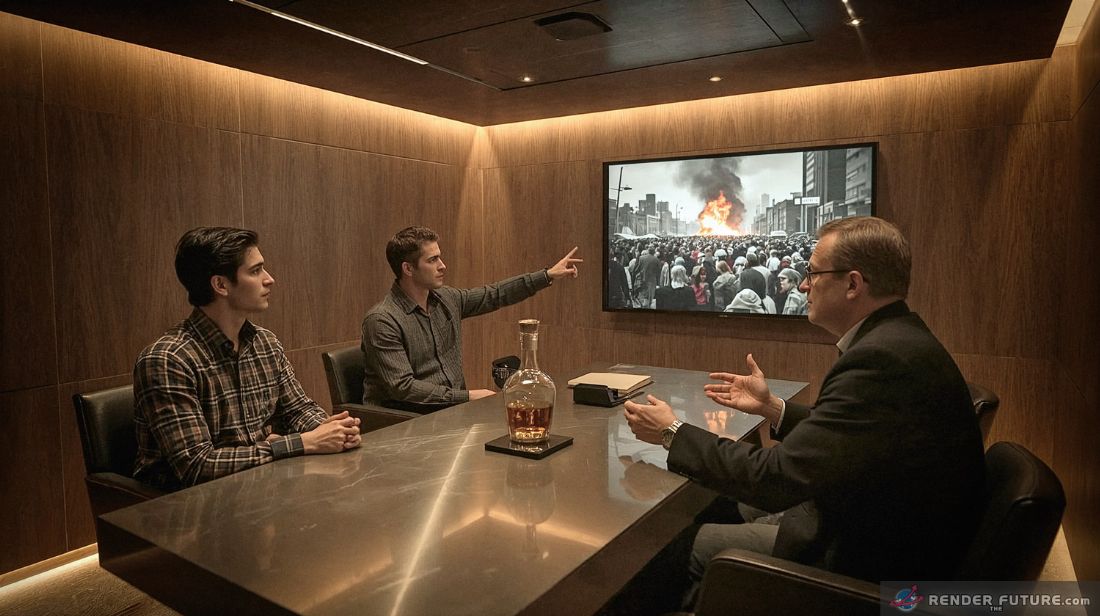 an underground bunker debate over ai worldwide caused disruptions